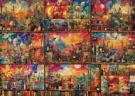 Puzzle Moments de détente et de plaisir : voyager avec des livres