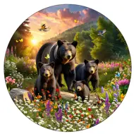 Puzzle Rodinná prechádzka