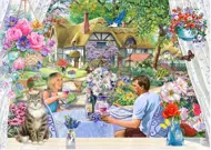 Puzzle Uživanje v vrtu XXL