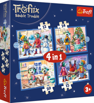 Puzzle 4v1 Na Treslikoch sneží
