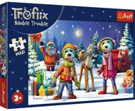 Puzzle Treflíci stavajú snehuliaka 24 maxi