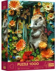 Puzzle Efeito 3D Paper Art Hedgehog