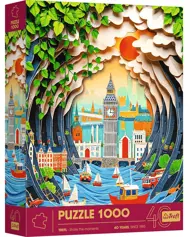 Puzzle 3D efekt Paper Art London