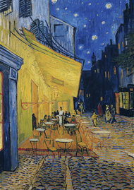 Puzzle Art Collection: Gogh: Terrace of the cafe at night