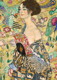 Puzzle Kunstsammlung: Klimt: Dame mit Fächer