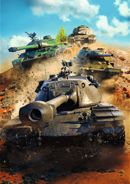 Puzzle World of Tanks: Tanks in battle