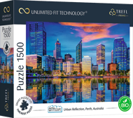 Puzzle Stadtbild: Urbane Reflexion, Perth, Australien UFT