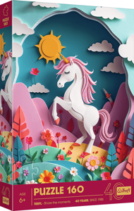 Puzzle Papierové umenie: Jednorožec