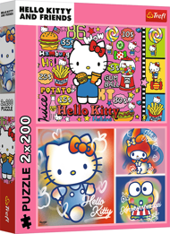 Puzzle 2x200 Hello Kitty a priatelia