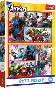 Puzzle 2x70 Marvel : Devenez un héros