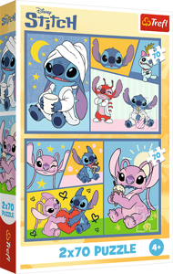 Puzzle 2x70 There´s no boredom with Stitch