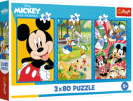 Puzzle 3x80 The Mickey Mouse Team