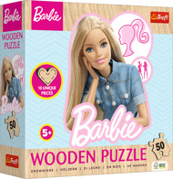 Puzzle Barbie drevené