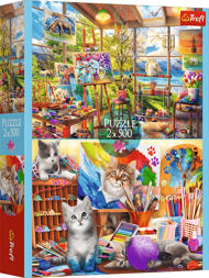 Puzzle 2x500 The Art of Painting