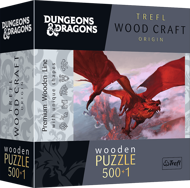 Puzzle Starożytny Czerwony Smok drewniany