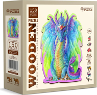 Puzzle Majestátny drak drevený
