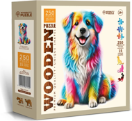 Puzzle Rainbow Buddy drevený