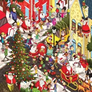 Puzzle Vianoce na ulici