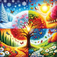 Puzzle Štyri ročné obdobia
