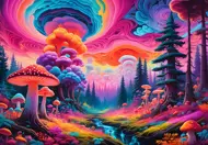 Puzzle Hubový les