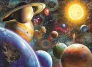 Puzzle Planets in Space