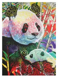 Puzzle Dúhová Panda