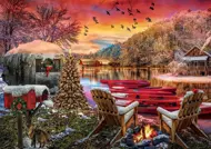 Puzzle Karavan pri jazere