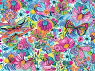 Puzzle Flowers and Butterflies