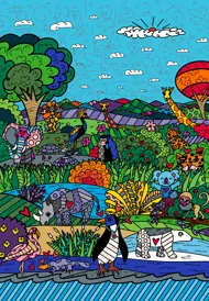 Puzzle Romero Britto: Príroda