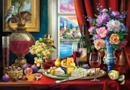 Puzzle Zátišie a víno