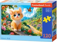 Puzzle  Prechádzka mačiatka