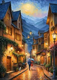Puzzle Een rustige wandeling