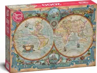 Puzzle Mapa sveta veľkých objavov
