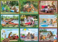 Puzzle Veveričky na dovolenke