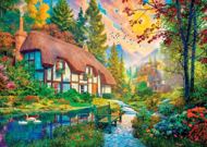 Puzzle Dom pri rieke