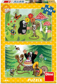 Puzzle 2x48 Krtko: Oslava