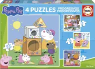 Puzzle 4v1 Peppa Pig