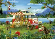 Puzzle Dovolenka v kempingu