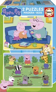 Puzzle 2x25 Peppa Pig