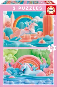 Puzzle 2x48 Magic Unicorns