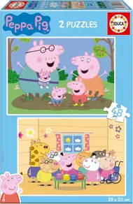Puzzle 2x48 Peppa Pig