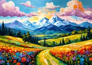 Puzzle Kwiecista Dolina