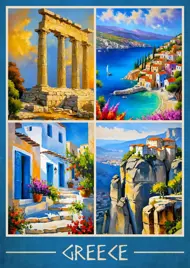 Puzzle Vues grecques