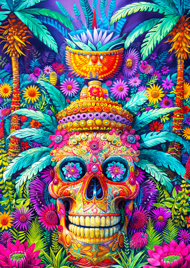 Puzzle Jungle Skull