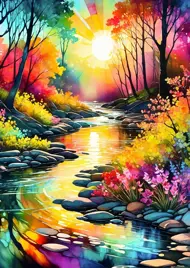 Puzzle  Spring Stream
