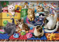 Puzzle Mačiatka na hranie