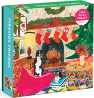 Puzzle Freunde am Kamin