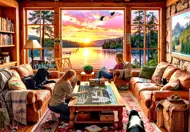 Puzzle Kým lovia ryby