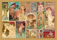 Puzzle Alfons Mucha: Koláž