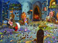 Puzzle François Ruyer: Čarodejnica sa lyžuje